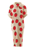 Allure Polka Dot Print Stretch Dress