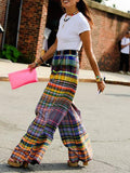 Bernarda Multi-colored Plaid Pant