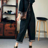 Helolis Oversize Denim Jumpsuit Suit