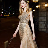 Gold Aura Dinner Dress