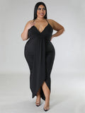 Renata Plus Size Summer Slip Sleeveless Maxi Dress