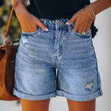 Pocket Jeans Denim Shorts