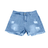 High Waist Denim Jeans Shorts