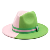 Panama Color Block Fedora