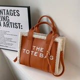 THE TOTE BAG Faux Fur Embossed Bag