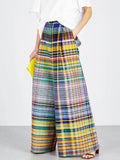 Bernarda Multi-colored Plaid Pant