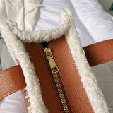 THE TOTE BAG Faux Fur Embossed Bag